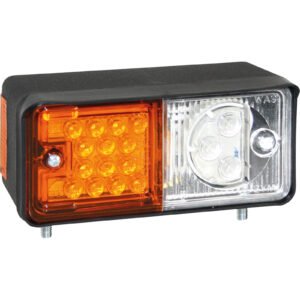 Universal LED Combination Light – Amber & Clear Lens (Right Hand, Heavy Duty)